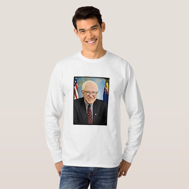Bernie Sanders apoia camisa de arte digital (Frente Completa)