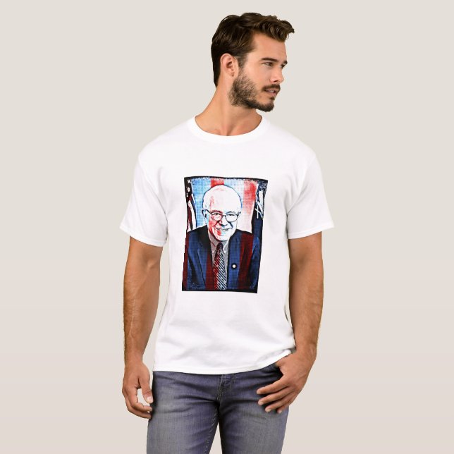 Bernie Sanders apoia camisa de arte digital (Frente Completa)