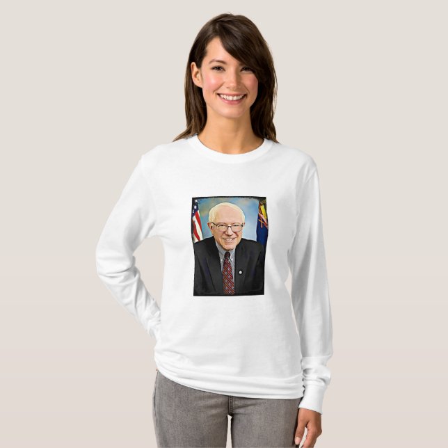 Bernie Sanders apoia camisa de arte digital (Frente Completa)