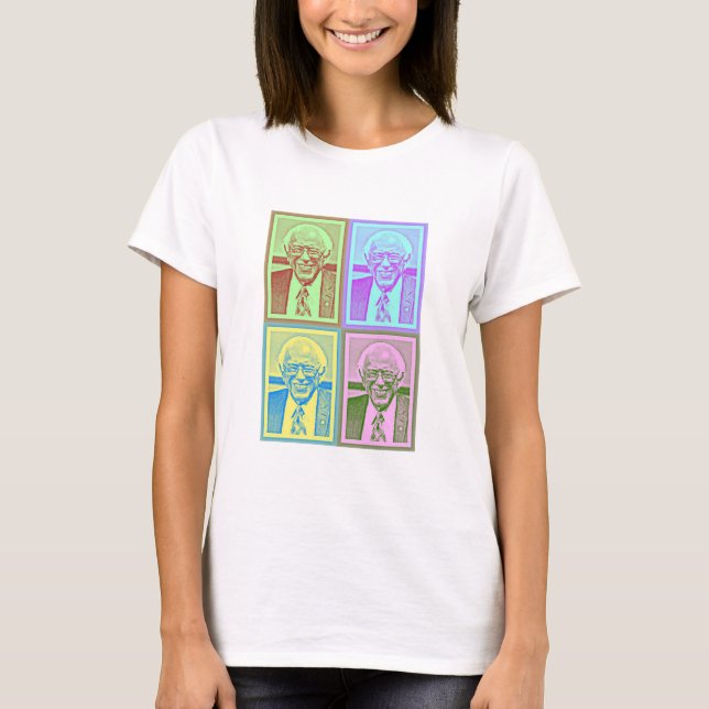 Bernie Sanders apoia camisa de arte digital (Frente)
