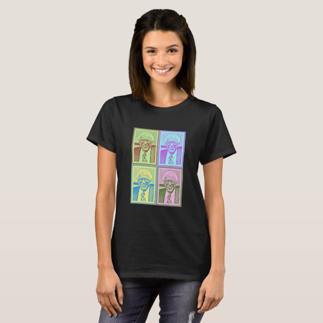 Bernie Sanders apoia camisa de arte digital (Frente Completa)