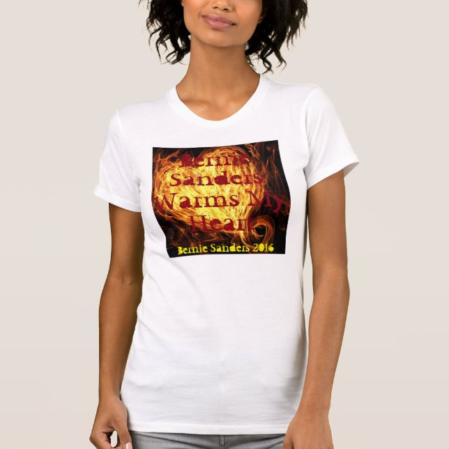 Bernie Sanders Chama Minha Camisa Cardíaca (Frente)
