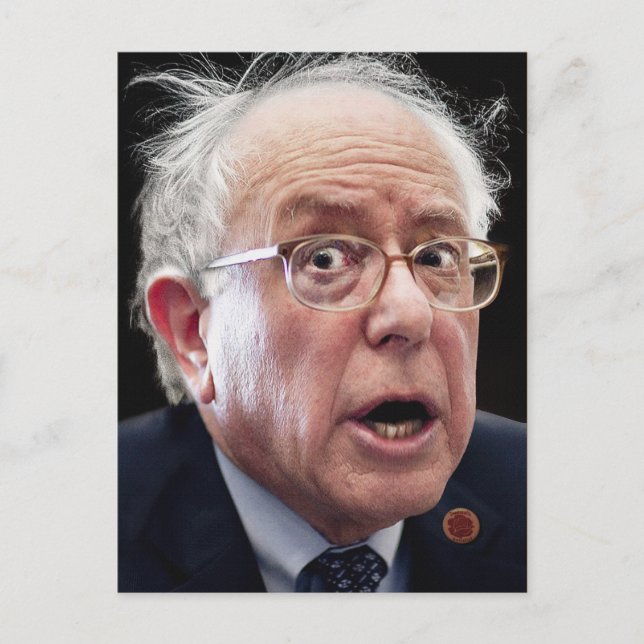Bernie Sanders Face Cartão Postal (Frente)