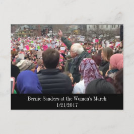 Bernie Sanders no cartão postal feminino