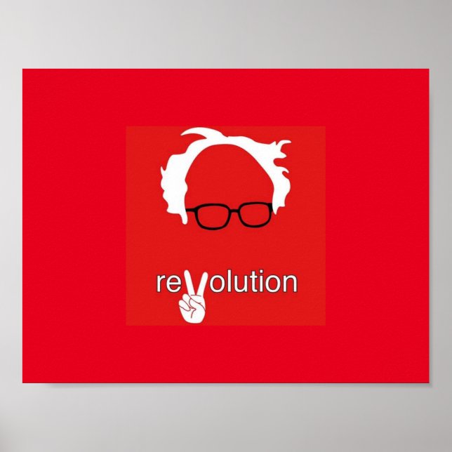 Bernie Sanders Revolution Poster (Frente)