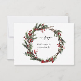 Berries de Natal & Pine w RSVP Wreath