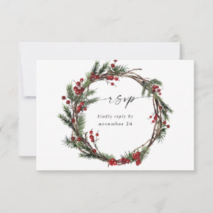 Berries de Natal & Pine w RSVP Wreath