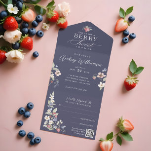 Berries e Flores Selvagens Chás de fraldas Berry S
