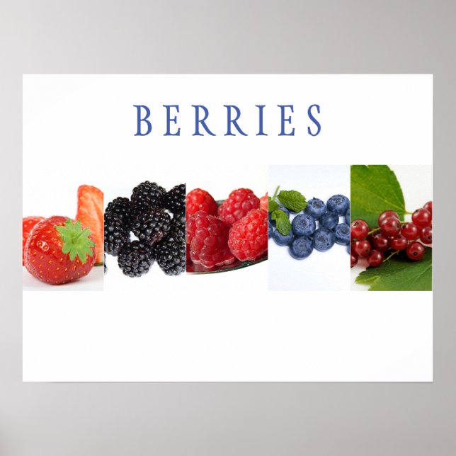 Berries Kitchen Art Poster (Frente)