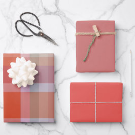 Berries & Melon Wrapping Paper Flat Sheet Set of 3