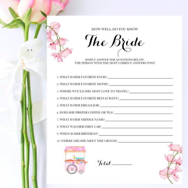 Berry Chá de panela Você Conhece O Jogo Da Noiva? (Criador carregado)