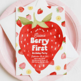 Berry First Birthday Convite