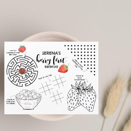 Berry First Birthday | Crianças Atividade Morango