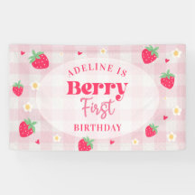 Berry First Cute 1st Birthday Strawberry