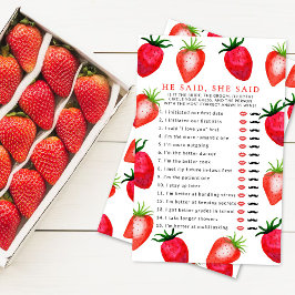 Berry In Love Strawberry Chá de panela Adivinha Qu