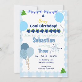 Berry Legal Birthday - Convite de Aniversário de B