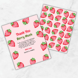 Berry Primeiro Cartões de agradecimentos de aniver