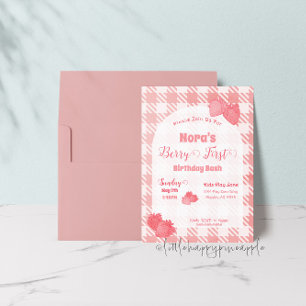 Berry Primeiro Convite de Aniversário