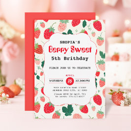 Berry Sweet Birthday Convite