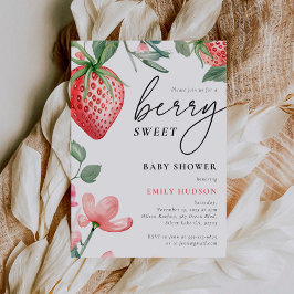 Berry Sweet, Chá de fraldas Floral Convite