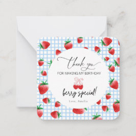 Berry Sweet Primeiro Cartões de agradecimentos de