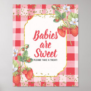 Berry Sweet Strawberry Babies São Poster Doce