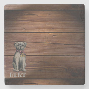 Bert, o Cão na Porta copos de Pedra da Praça da