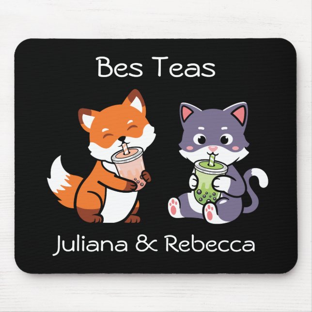 Bes Teas Boba Bubble Tea Mouse Pad (Frente)
