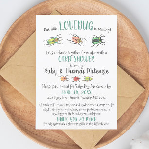 Besouros de Insetos de Amor com Chá de Cartão Virt