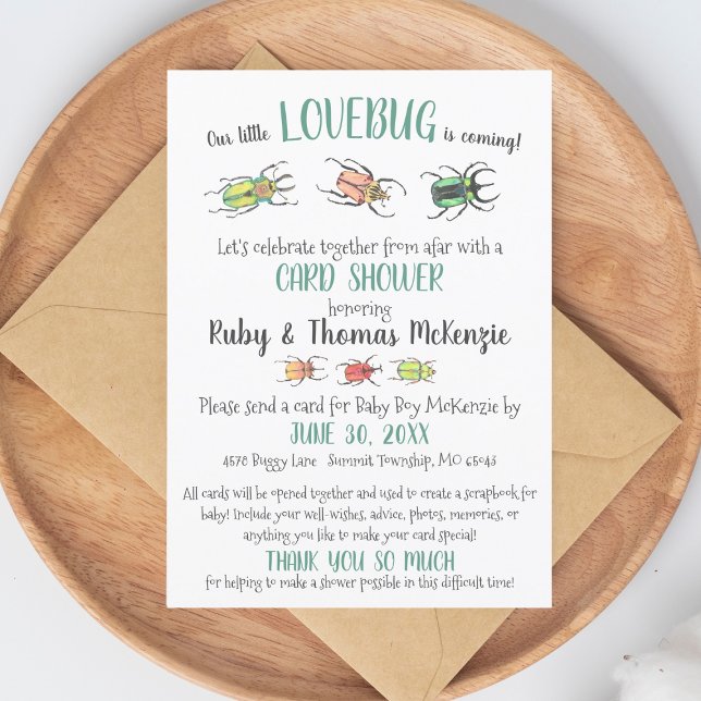 Besouros de Insetos de Amor com Chá de Cartão Virt (Criador carregado)