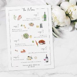 Bespoke Ilustrado | Menu Casamento