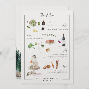 Bespoke Ilustrado   Menu Casamento