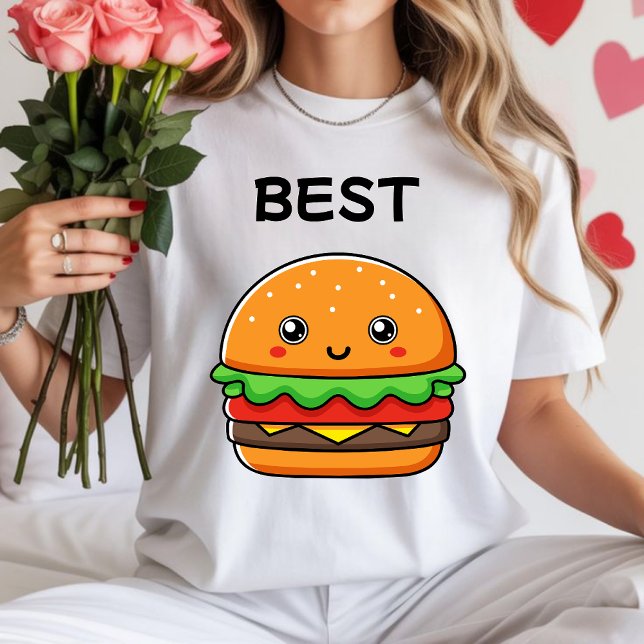 Best friends hamburger and fries T-shirt kawaii (Criador carregado)