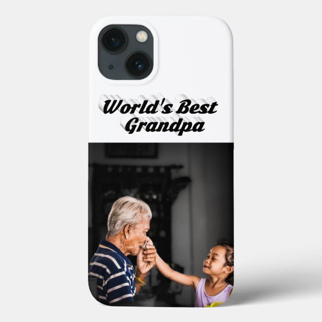 Best Grandpa photo black text (Verso)