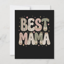 Best Mama Bookish Floral Literary Design