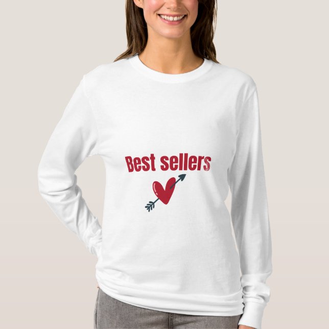 Best Sellers Valentine Heart Arrow T-Shirt (Frente)