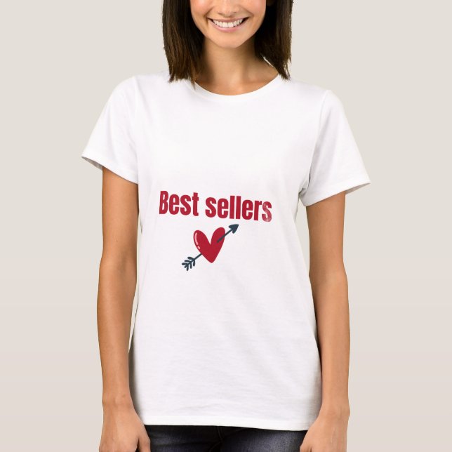 Best Sellers Valentine Heart Arrow T-Shirt (Frente)