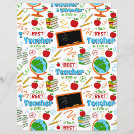 Best Teacher Scrapbook Paper