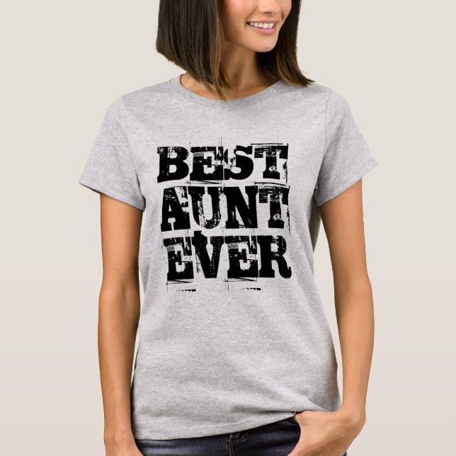 Best Tia Ever Rustic T-Shirt (Frente)