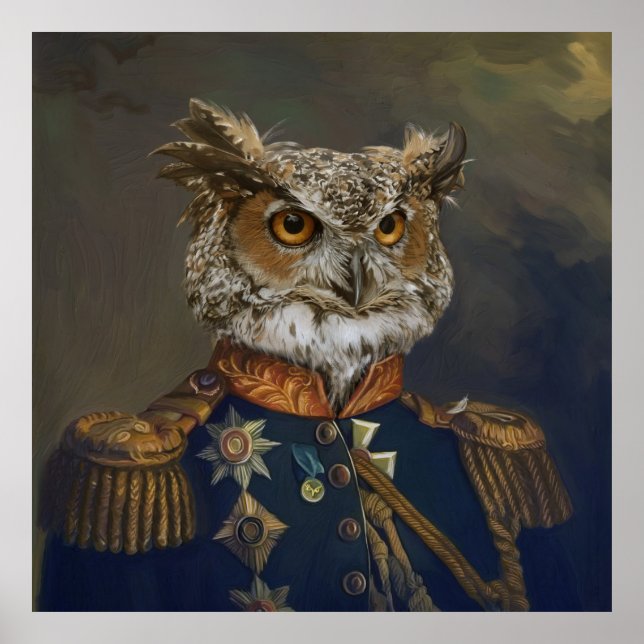 Bestas Nobres - Poster Dandy Owl (Frente)