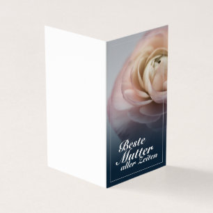 Beste Mutter aller Zeiten mit großer rosa Rosa