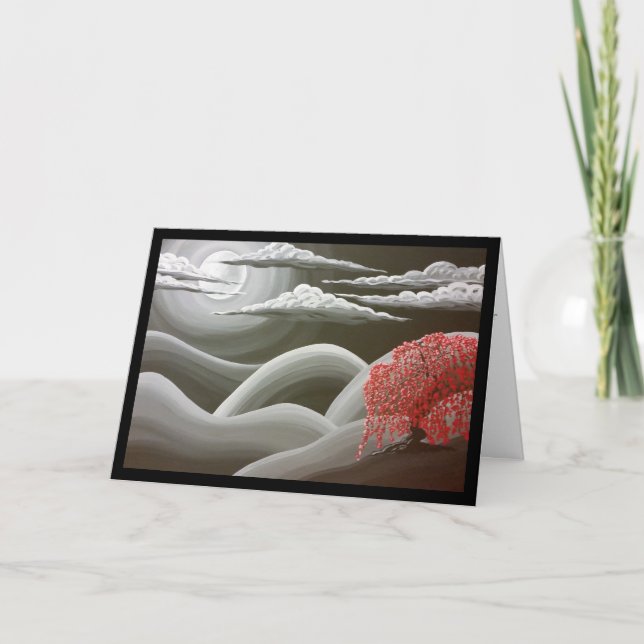 Besteira Vermelha - Canção do Sol. 8:7 Cartão de S (Frente)