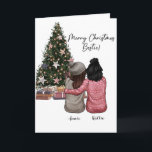 Bestie de Cartão de Natal Personalizado<br><div class="desc">Um "Cartão de Natal Personalizado para Bestie" é uma maneira sincera de expressar seus desejos calorosos e celebrar sua amizade próxima durante o feriado. Você pode personalizar o cartão com uma mensagem sincera, o nome da sua base ou outros detalhes pessoais, adicionando um toque especial aos seus cartões de natal....</div>