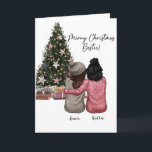 Bestie de Cartão de Natal Personalizado<br><div class="desc">Um "Cartão de Natal Personalizado para Bestie" é uma maneira sincera de expressar seus desejos calorosos e celebrar sua amizade próxima durante o feriado. Você pode personalizar o cartão com uma mensagem sincera, o nome da sua base ou outros detalhes pessoais, adicionando um toque especial aos seus cartões de natal....</div>