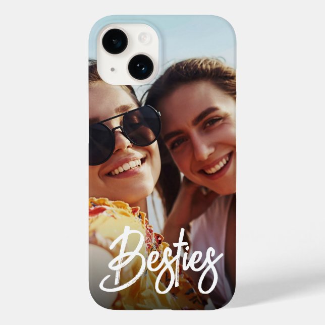 Besties Modern Script Best Friends Foto (Verso)