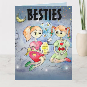 BESTIES RELÂMPAGO INSETOS FIREFLIS CARTÕES DE ANIV