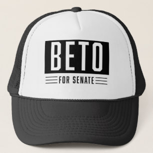 BETO preto e branco para o boné do camionista do