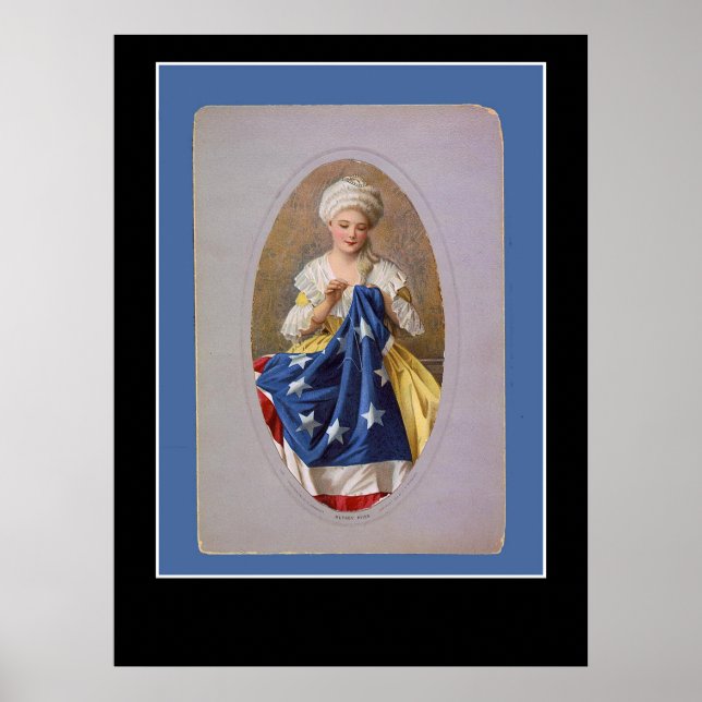 Betsy Ross e a Poster da Bandeira (Frente)