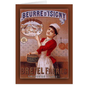 Beurre d'Isigny pelo anúncio do vintage de Bretel