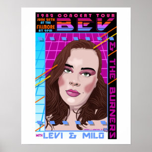 Bev e o concerto Burners poster Marissa inspiram